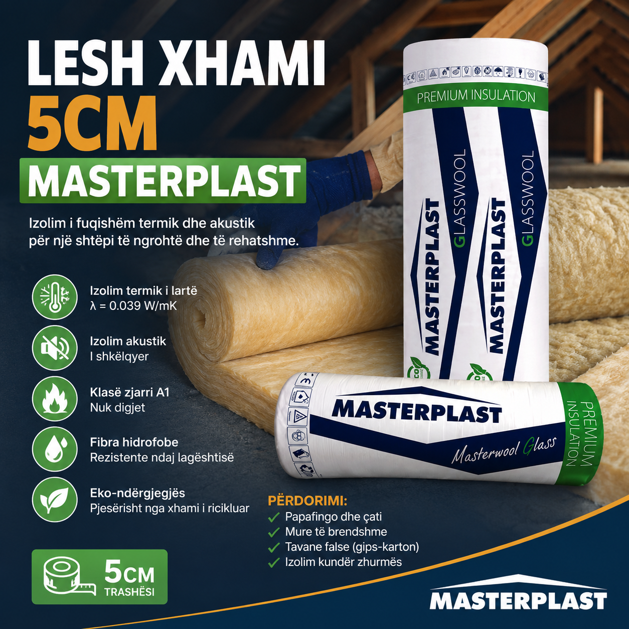 Lesh xhami 5cm Masterplast - Image 3